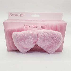 The Creme Shop 3D Plush Spa Pink Bow Headband